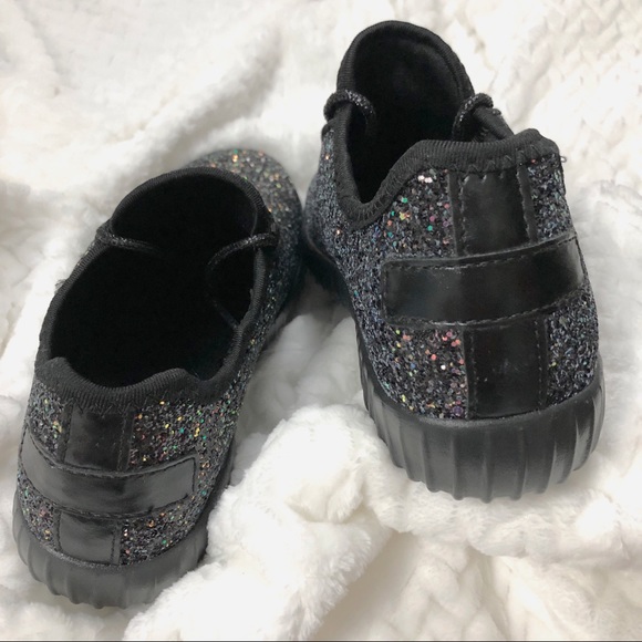 Black multi color glitter sneakers - Picture 4 of 4